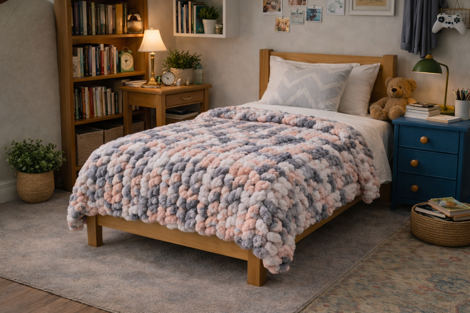 Lightweight Plush Twin Blanket